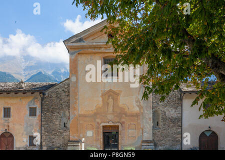 Novalesa Abbey (Italian: Abbazia di Novalesa) Benedictine monastery Valle di Susa, Piemonte, Italy Stock Photo