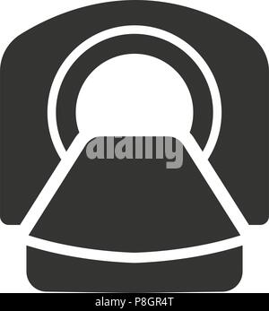 MRI or CAT scan icon for computed tomography or CT tech ideas Stock ...