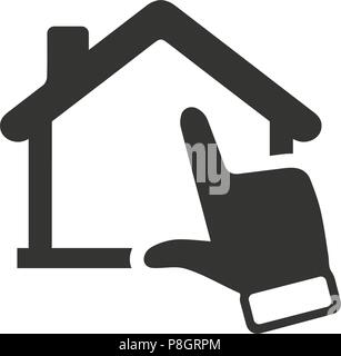 Online Real Estate Support Icon Stock Vector