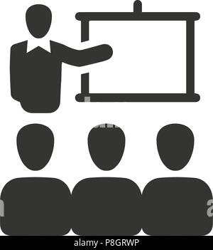 Lecture, Conference Icon Stock Vector