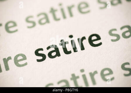 word  printed on white paper macro Stock Photo