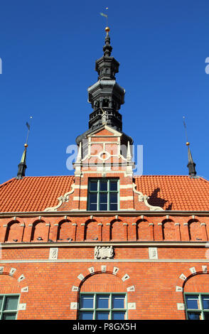 Poland - Gdansk city (also know nas Danzig) in Pomerania region. Old Town Hall. Stock Photo