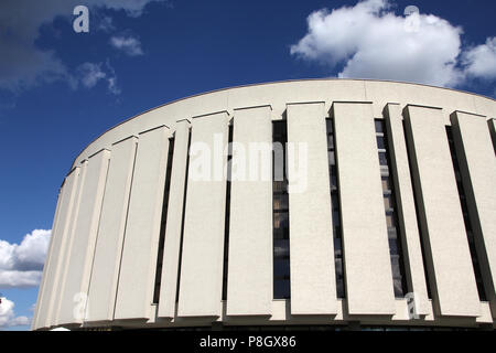 BYDGOSZCZ, POLAND - SEPTEMBER 4: Opera Nova building on September 4, 2010 in Bydgoszcz, Poland. The unique building was finished in 2006 after 32 year Stock Photo
