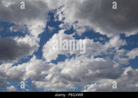 Cloudy sky on a windy day Stock Photo
