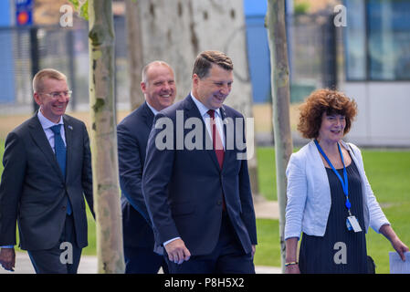 Brussels, Belgium. 11th July, 2018. 11.07.2018. BRUSSELS, BELGIUM. Heads of Government arriving at NATO SUMMIT 2018. Credit: Gints Ivuskans/Alamy Live News Stock Photo