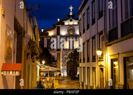 PONTA DELGADA, PORTUGAL - JUNE 28th, 2018: Ponta Delgada, on Sao Miguel Island, is the capital of the Azores archipelago of Portugal. Stock Photo