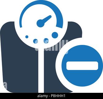 Weight Loss Icon Stock Vector