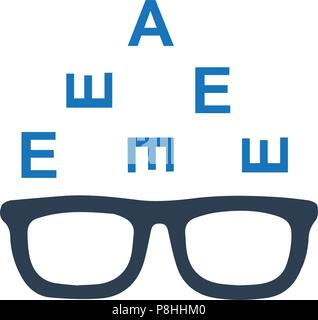 Eye Test Icon Stock Vector