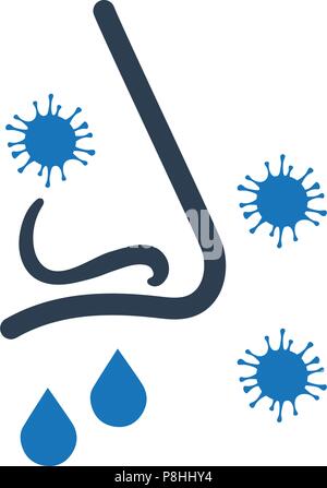Sneezing Icon Stock Vector