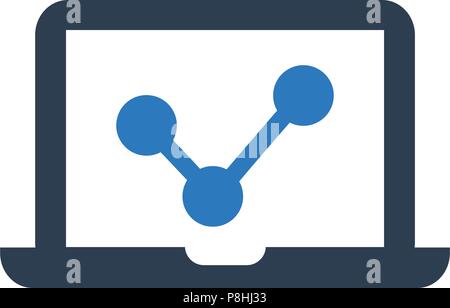 Online Marketing Report Icon Stock Vector