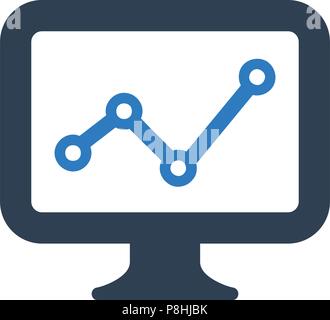Online Marketing Report Icon Stock Vector