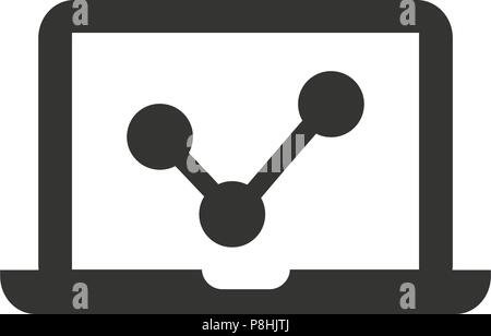 Online Marketing Report Icon Stock Vector