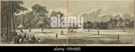 A Baseball Match At The Elysian Fields Hoboken Stock Photo Alamy