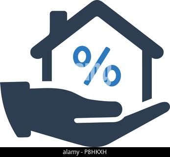 Home Loan Icon Stock Vector