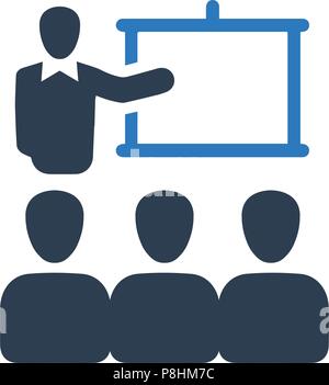 Lecture, Conference Icon Stock Vector