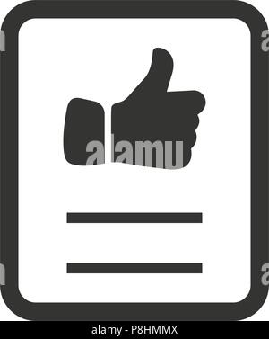 Favorite Document Icon Stock Vector
