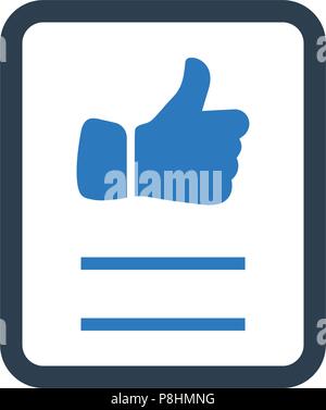 Favorite Document Icon Stock Vector