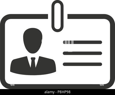 Identity Card Icon Stock Vector