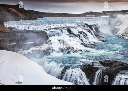 Gullfoss waterfall, Iceland Stock Photo