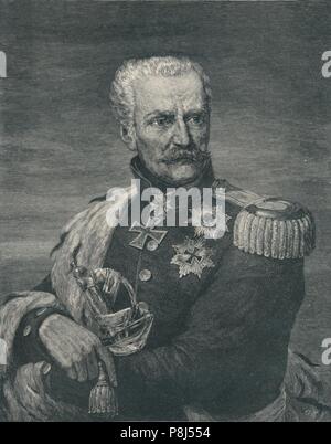 'Gebhard Leberecht Von Bl&#xfc;cher, Prince of Wahlstadt', c1815-1819, (1896). Gebhard Leberecht von Bl&#xfc;cher, F&#xfc;rst von Wahlstatt (1742-1819 Stock Photo