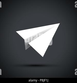 white paper aeroplanes Stock Vector