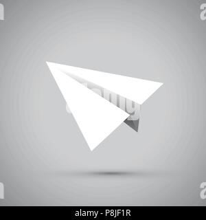 white paper aeroplanes Stock Vector