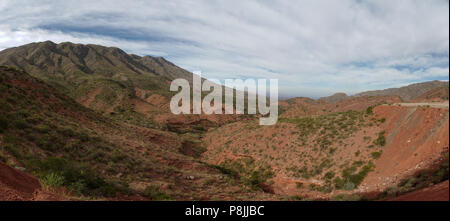 The view alongside famous route 40, in La Rioja, Artgentina. Stock Photo