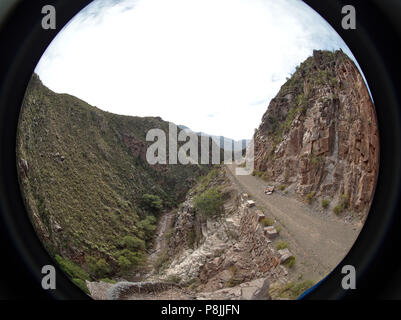 The view alongside famous route 40, in La Rioja, Artgentina. Stock Photo