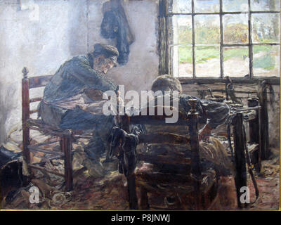 .   402 1881 Liebermann Schusterwerkstatt anagoria Stock Photo