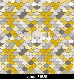 Paper scales seamless vector squama metal pattern Stock Vector