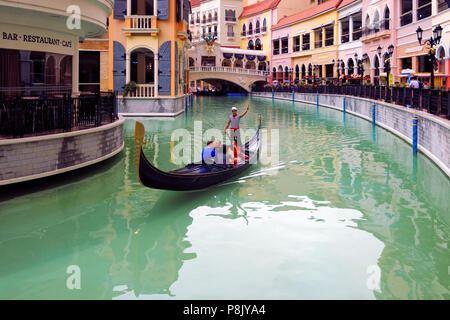 Venice Grand Canal Shopping Mall, in Manila, Philippines Stock Photo