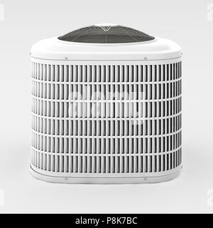 Central air conditioner. Isolated with clipping path. 3d render. Stock Photo