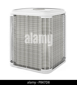 Central air conditioner. Isolated with clipping path. 3d render. Stock Photo