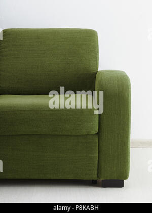 Sofa in white room. Close-up Stock Photo