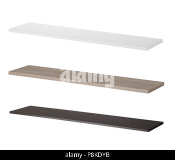 Shelves isolated on white background Stock Photo