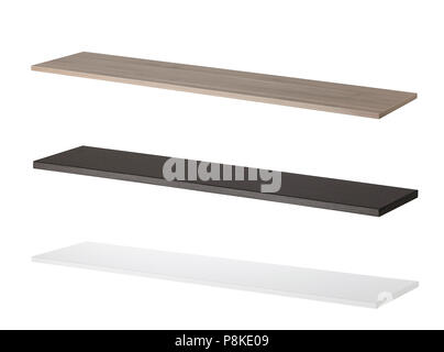 Shelves isolated on white background Stock Photo