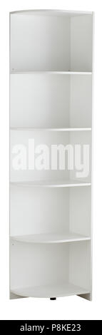 Bookcase isolated on white background. Include clipping path Stock Photo