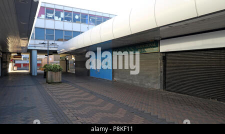 Doncaster Town centre empty retail units, Doncaster, South Yorkshire, England, UK Stock Photo