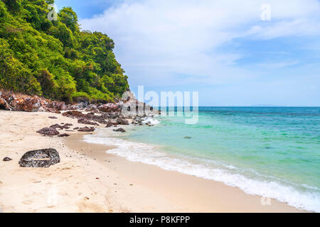Beautiful sandy beach in Thailand. Stock Photo
