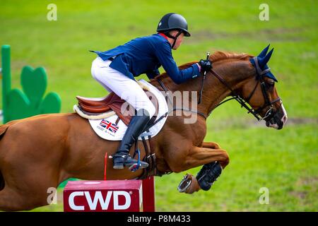 Fontainebleu France. 12th July 2018. Harry Charles riding