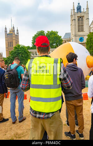 Demonstration during the visit of President Donald Trump to the UK on Friday 13th July 2018 Stock Photo