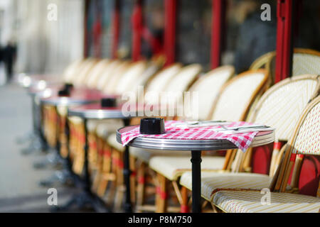 Cozy outdoor cafe in Paris, France Stock Photo