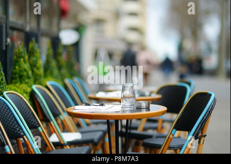 Cozy outdoor cafe in Paris, France Stock Photo