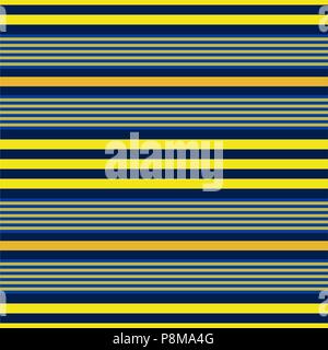Horizontal blue and yellow stripes print vector Stock Vector