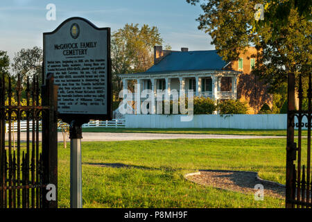 McGavock Family Cemetery on the grounds of the historic Carnton Plantation, Franklin Tennessee USA Stock Photo