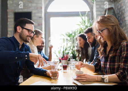 Picture of young business colleagues on break Stock Photo