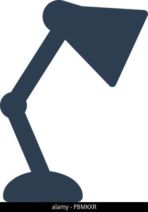 Desk Lamp , Study Icon Stock Vector