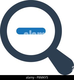 zoom out , Minimize Icon Stock Vector