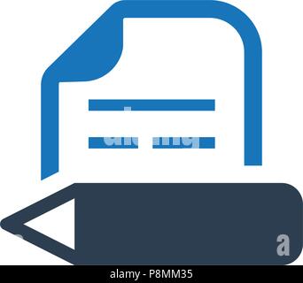 Copy Writing , Article Writing Icon Stock Vector