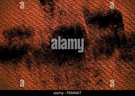 Grunge dirty Fabric rusty colored texture or background Stock Photo